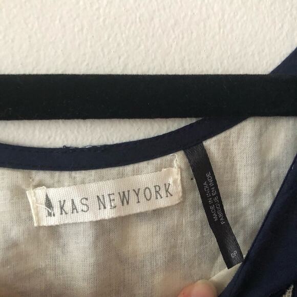 Anthropologie Kas New York Kerala Navy Cotton Shift Dress - Picture 4 of 5